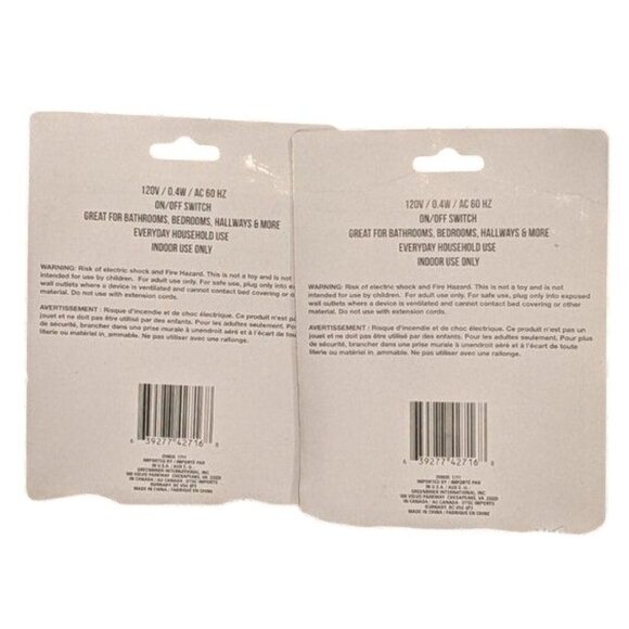 Bundle of 2 Night Lights Kids 120 Volt LED Night Lights Pink "It's the Little Th - Picture 2 of 3